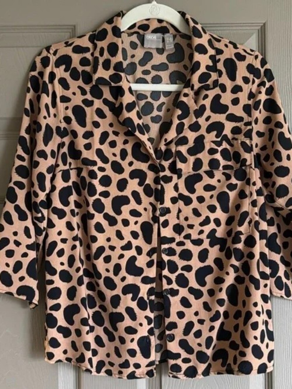 ASOS Leopard Print Blazer Jacket - Tan & Black